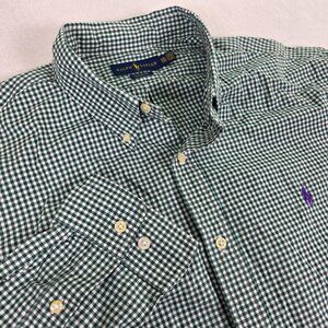 Ralph Lauren XXL Classic Fit Green Gingham Shirt